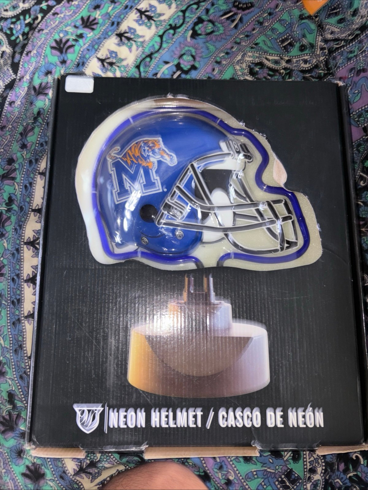 Memphis Tigers Neon Helmet Light Team Logo The Memory Company