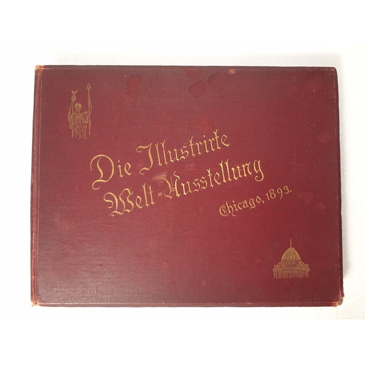 1893 Chicago Worlds Fair Antique Book in German