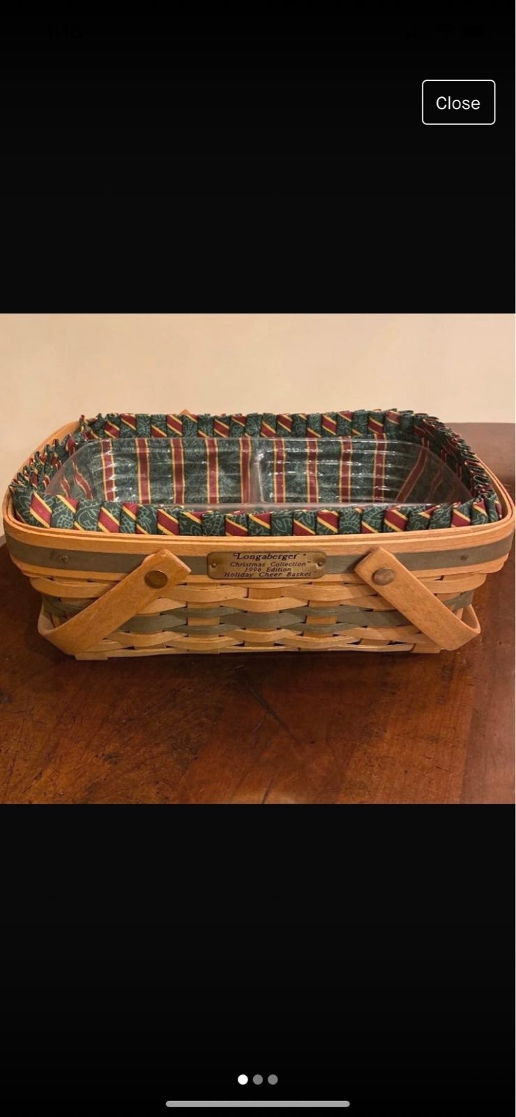 Longaberger Christmas Basket