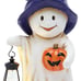 Halloween Spooky Garden Statues with Solar Lights, Cute Purple, 10.6