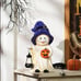 Halloween Spooky Garden Statues with Solar Lights, Cute Purple, 10.6