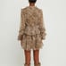 O.P.T Hilo layered floral print chiffon elevated ruffle detail mini dress