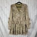 O.P.T Hilo layered floral print chiffon elevated ruffle detail mini dress