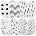 6Pcs Snap Muslin Cotton Bibs for Baby