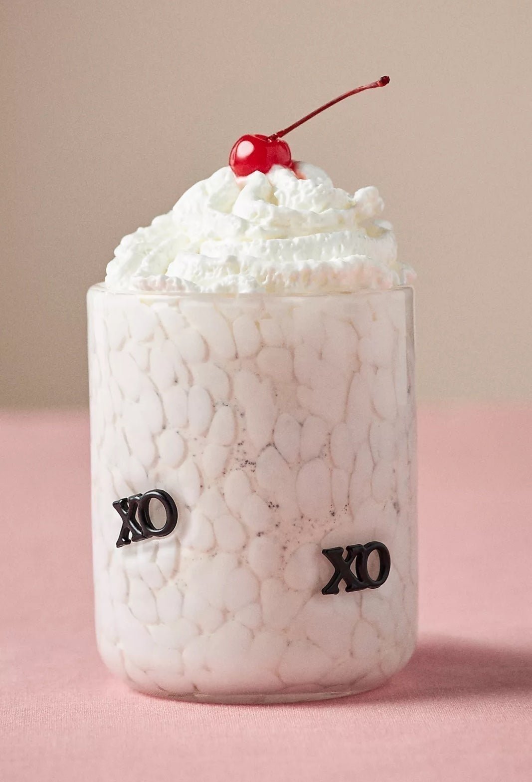 Anthropologie Valentine Icon Juice Glass- XO