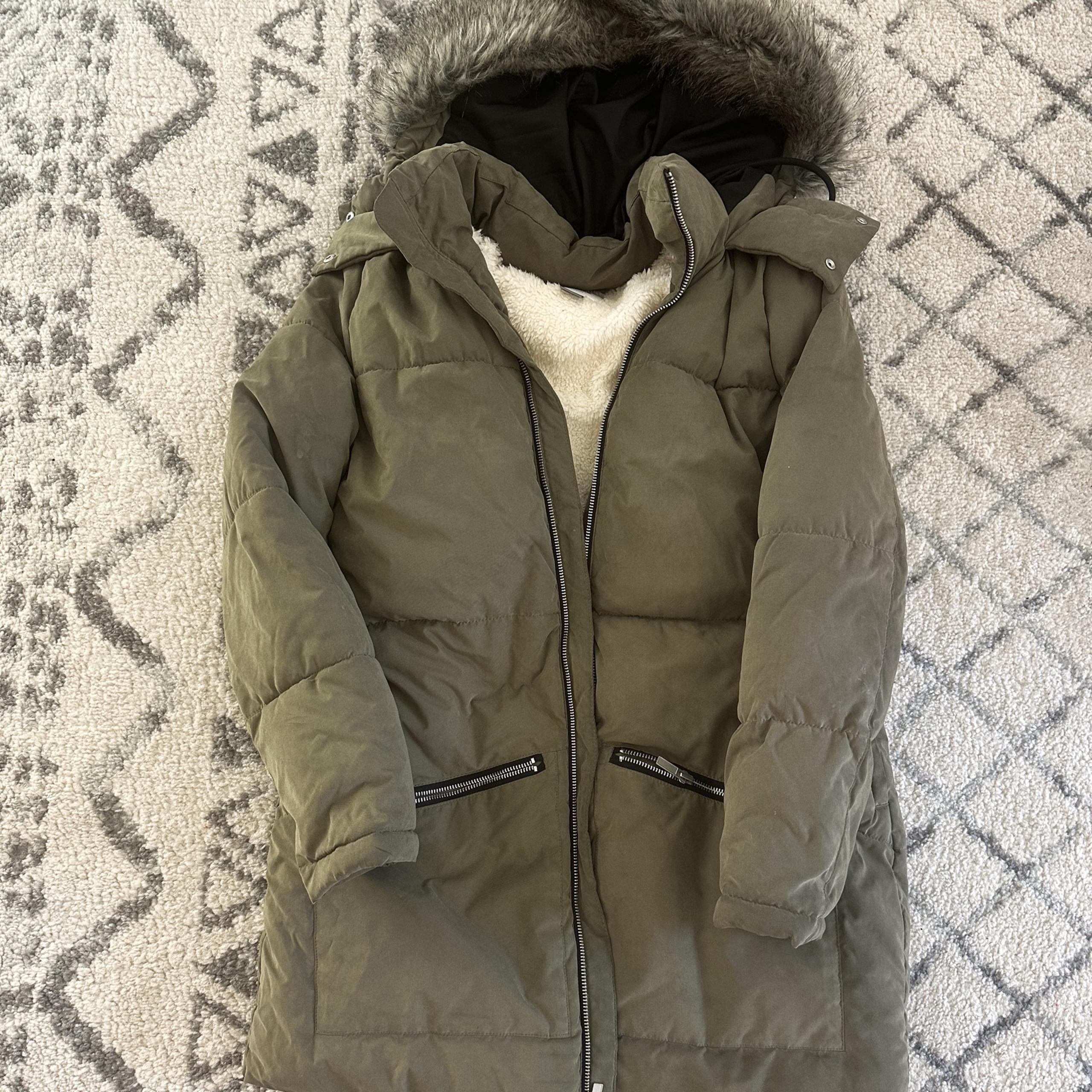 Old navy olive parka