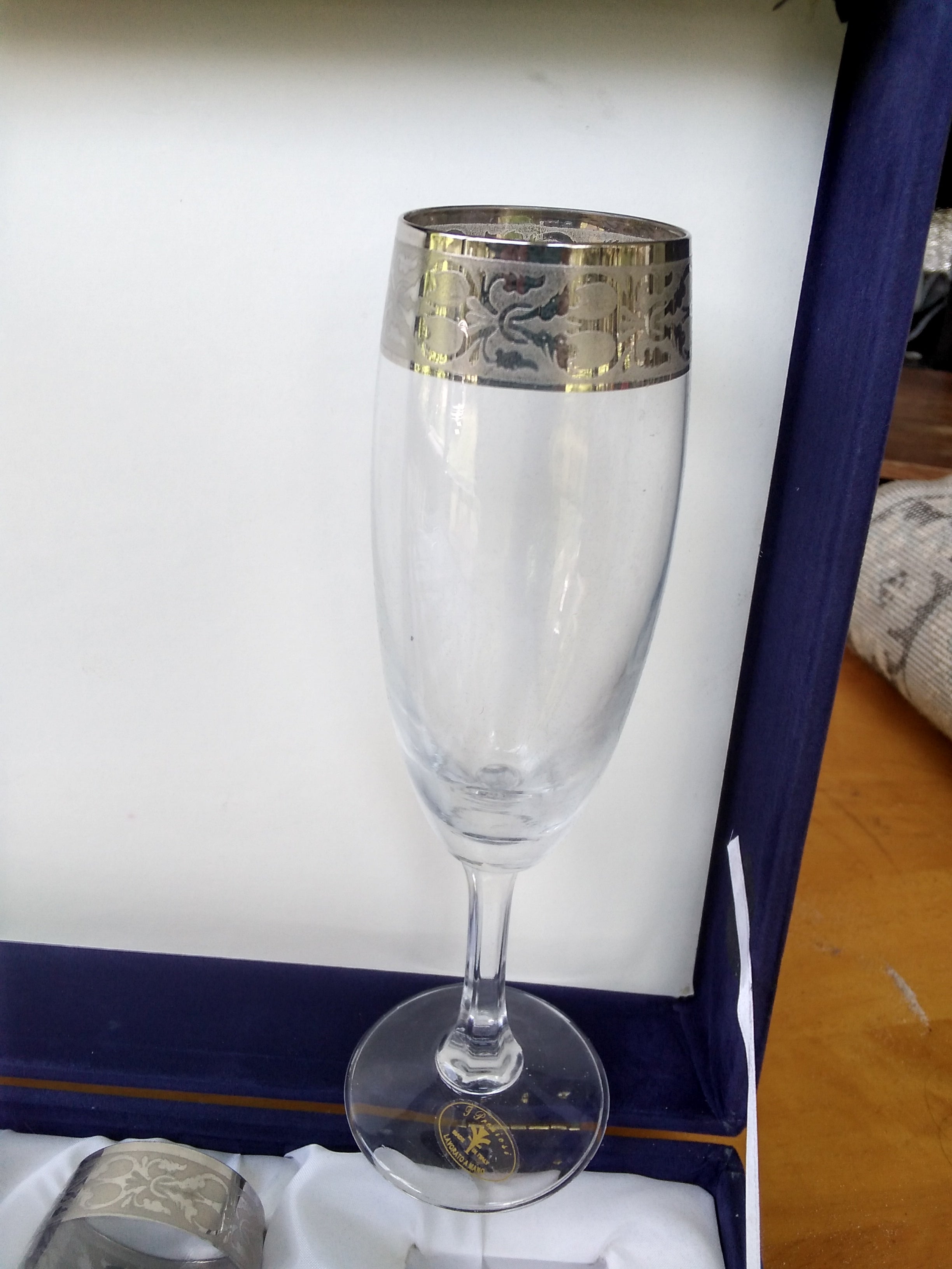 I preziosi champagne glasses. Set of 6