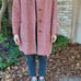 Overcoat red tweed
