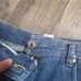 Vintage Saddlebred Jean Denim Long skirt 100% cotton deep pockets back slit sm