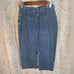 Vintage Saddlebred Jean Denim Long skirt 100% cotton deep pockets back slit sm