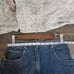 Vintage Saddlebred Jean Denim Long skirt 100% cotton deep pockets back slit sm