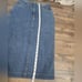 Vintage Saddlebred Jean Denim Long skirt 100% cotton deep pockets back slit sm