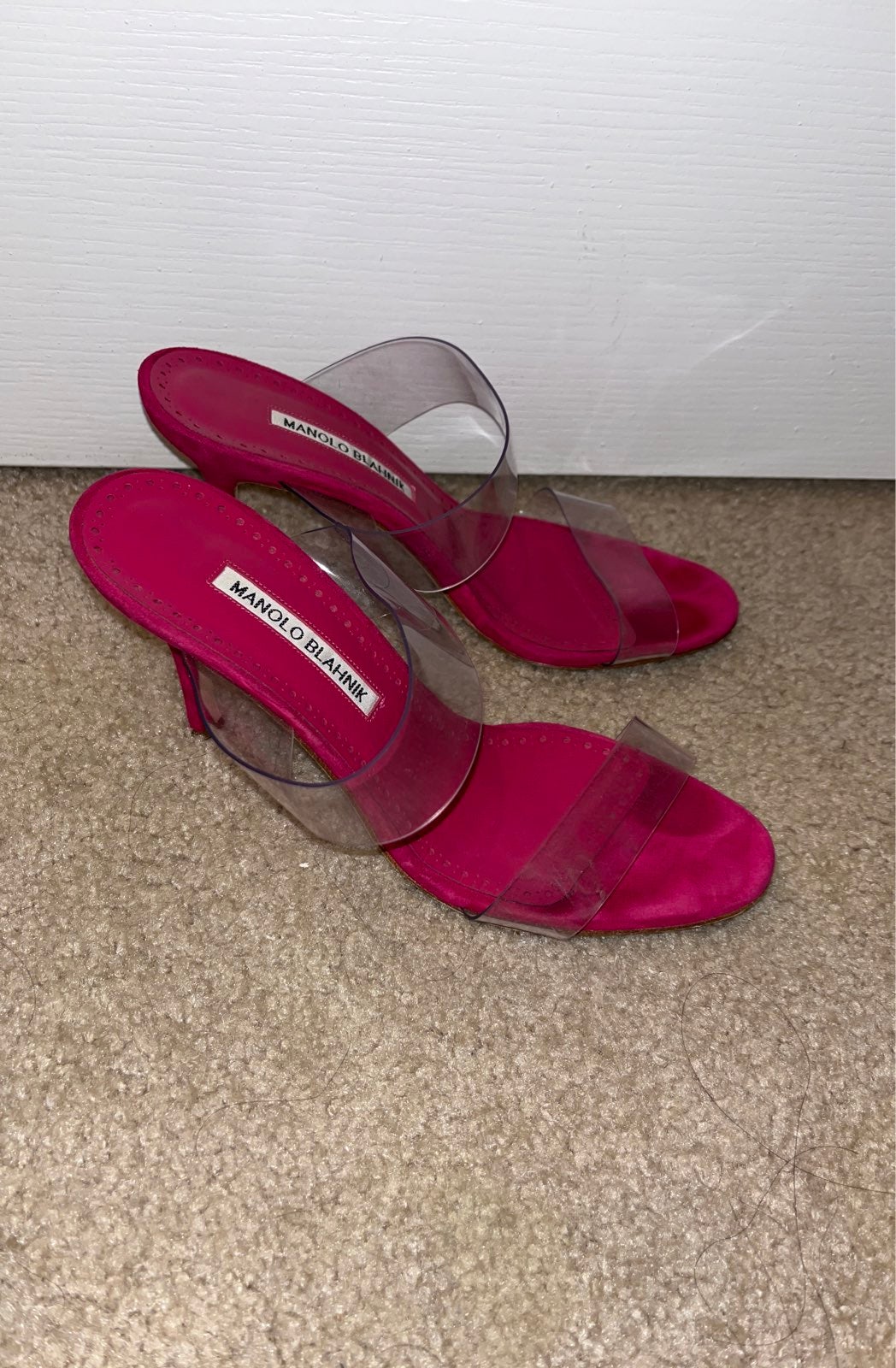 Manolo Blahnik Scolto PVC Mules