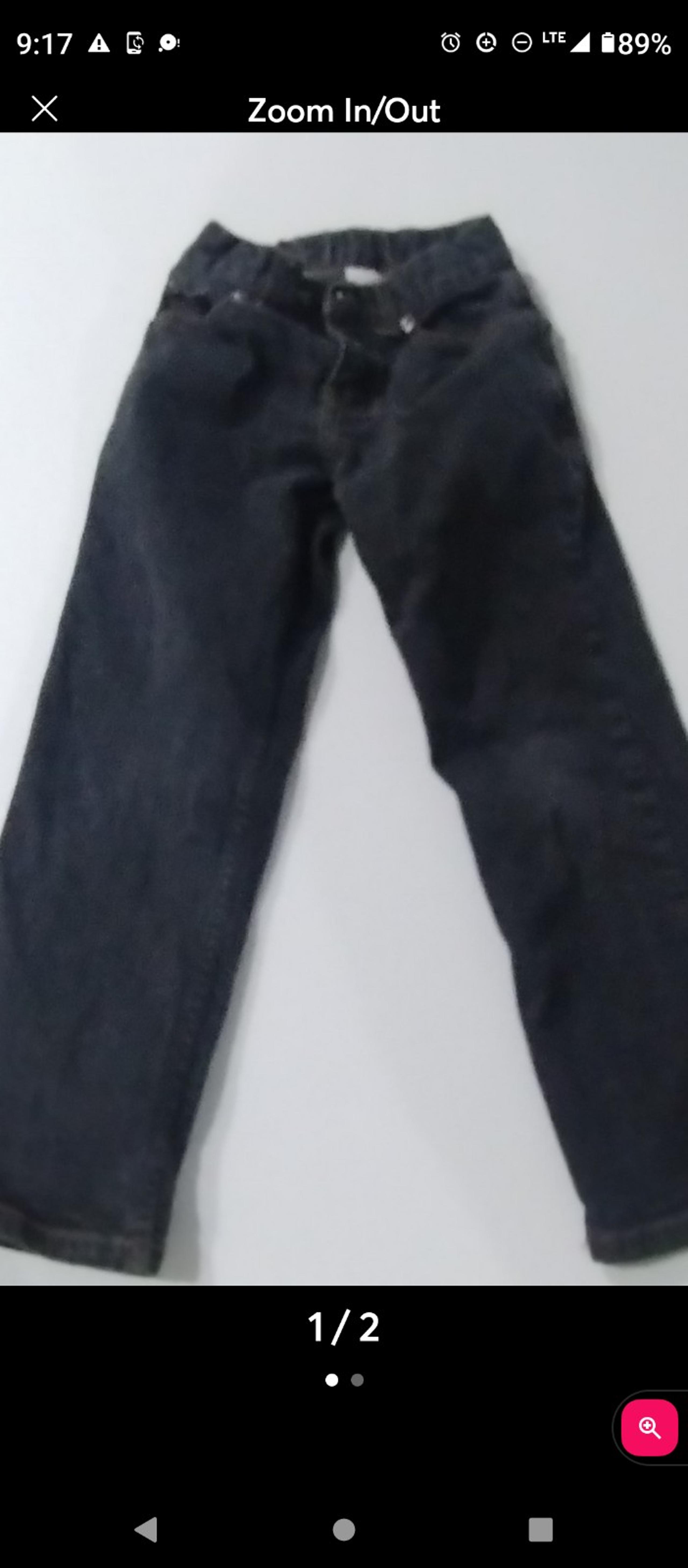 Boys size 6 Wonder Nation brand black denim jeans in great condition. 6 regular