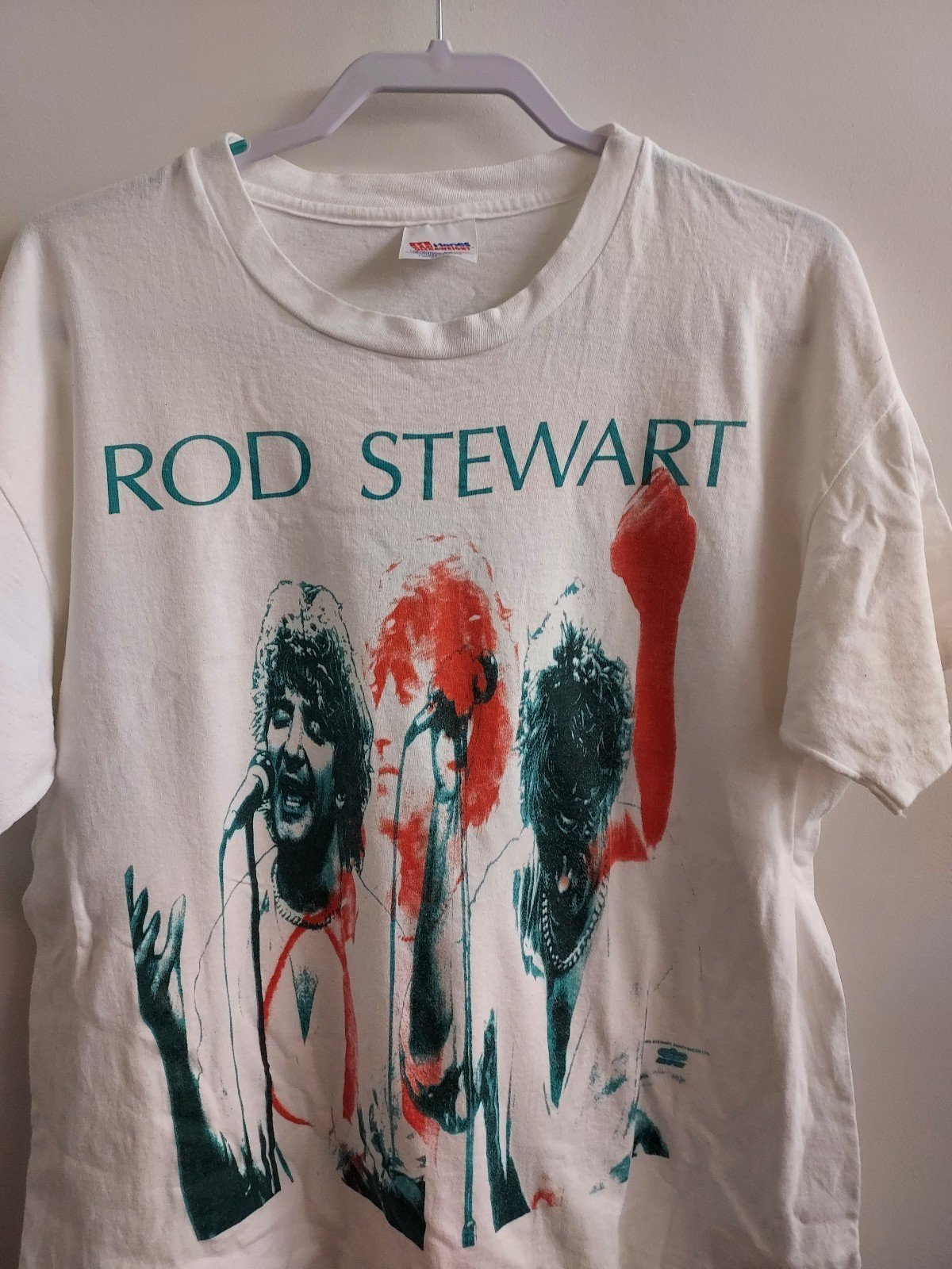 Vintage Rod Stewart T-Shirt Size XL SINGLE STITCH