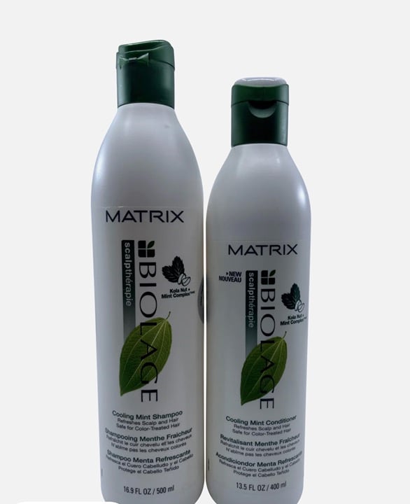 Biolage Cooling Mint Shampoo 16.9 Oz & Conditioner 13.5 Oz Set