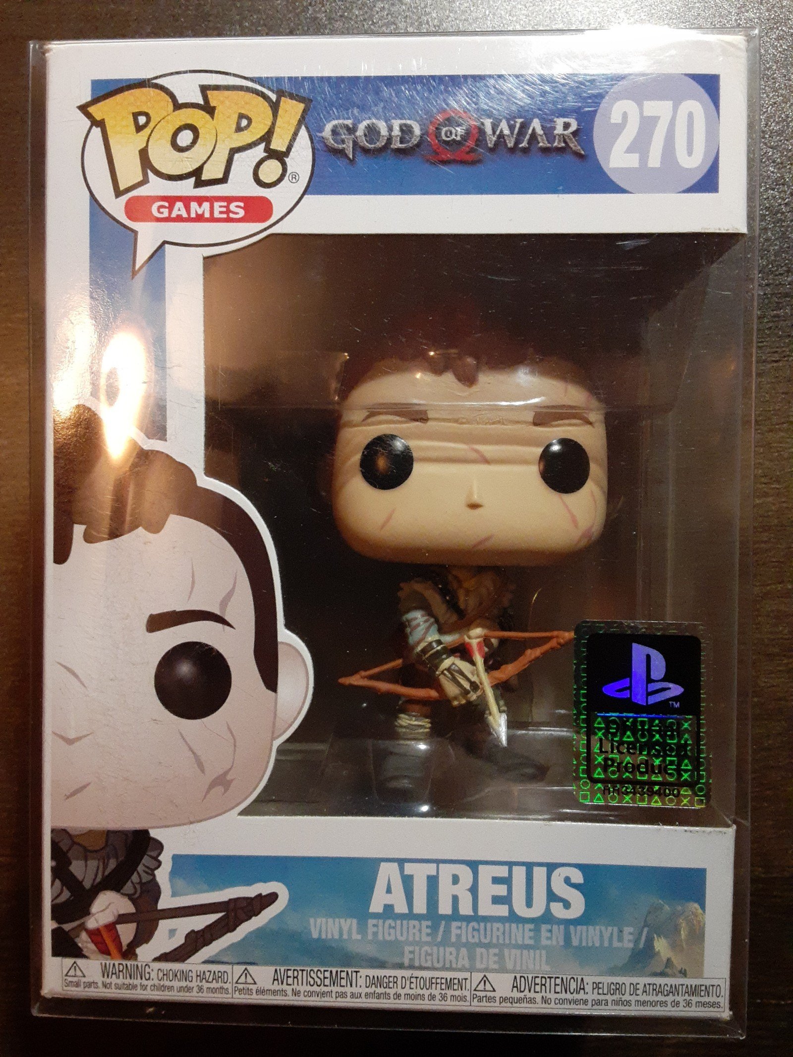 Atreus Funko Pop, 2 creases on corners