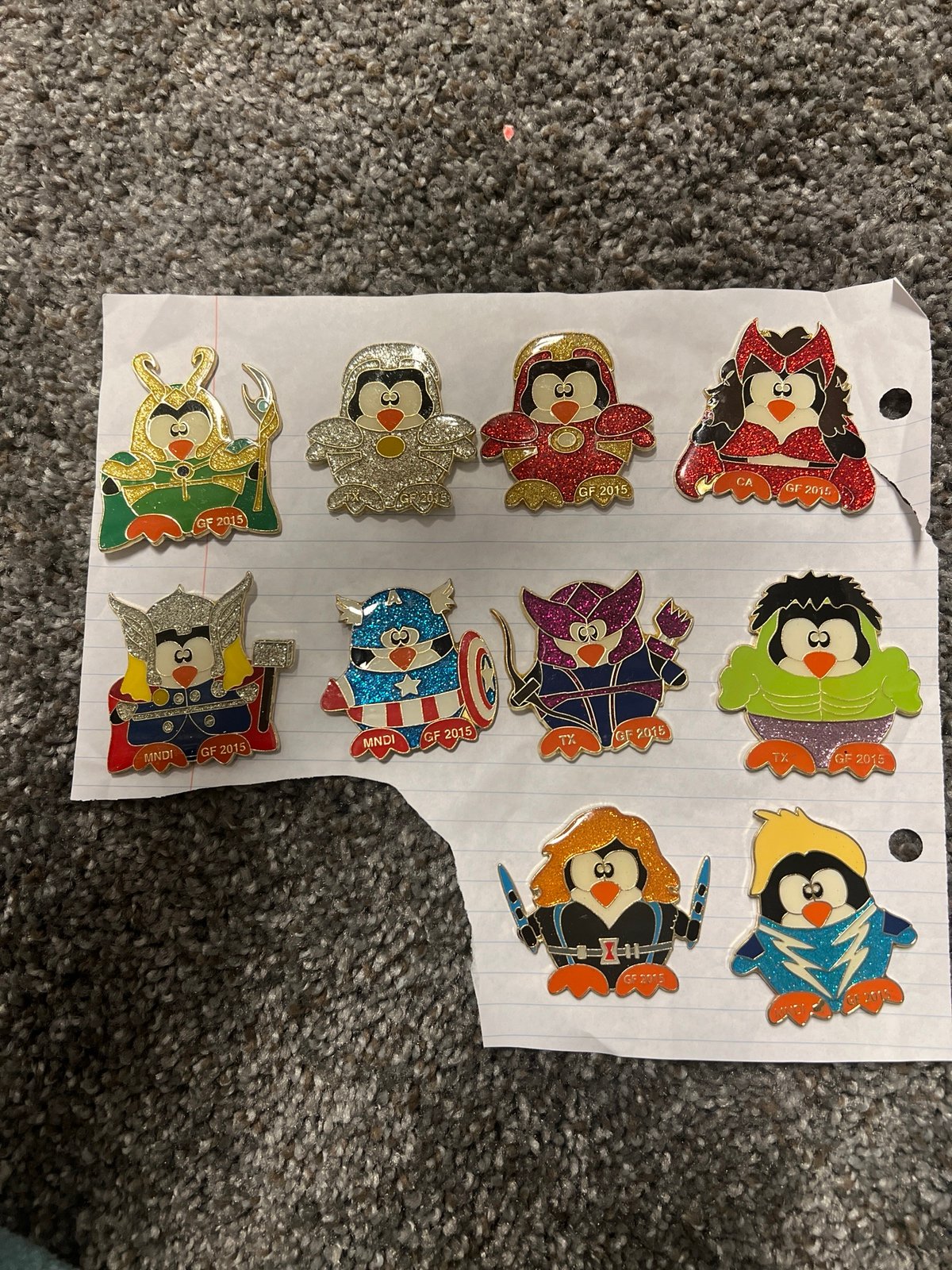 Penguin Avenger pins