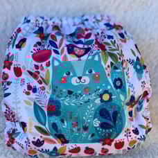 Mama Koala Cloth Diaper Floral Cat
