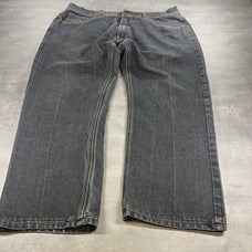 Y2K Jeans Mens 42 39x27 Blue Gray Denim Dark Flap Pocket Y2K Baggy Wide Skate