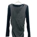 Nicole Miller Collection Gray Black Ruched Pencil sheath midi dress size Medium