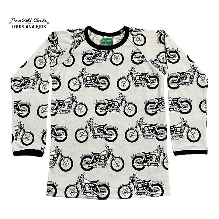 Naperonuttu Sz 122/128 (7-8Y) Organic Motorcycle Shirt