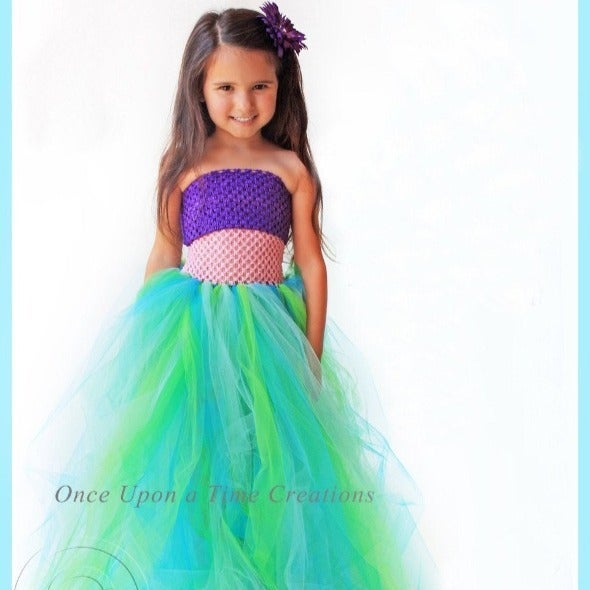Girls Mermaid Dress Halloween Costume