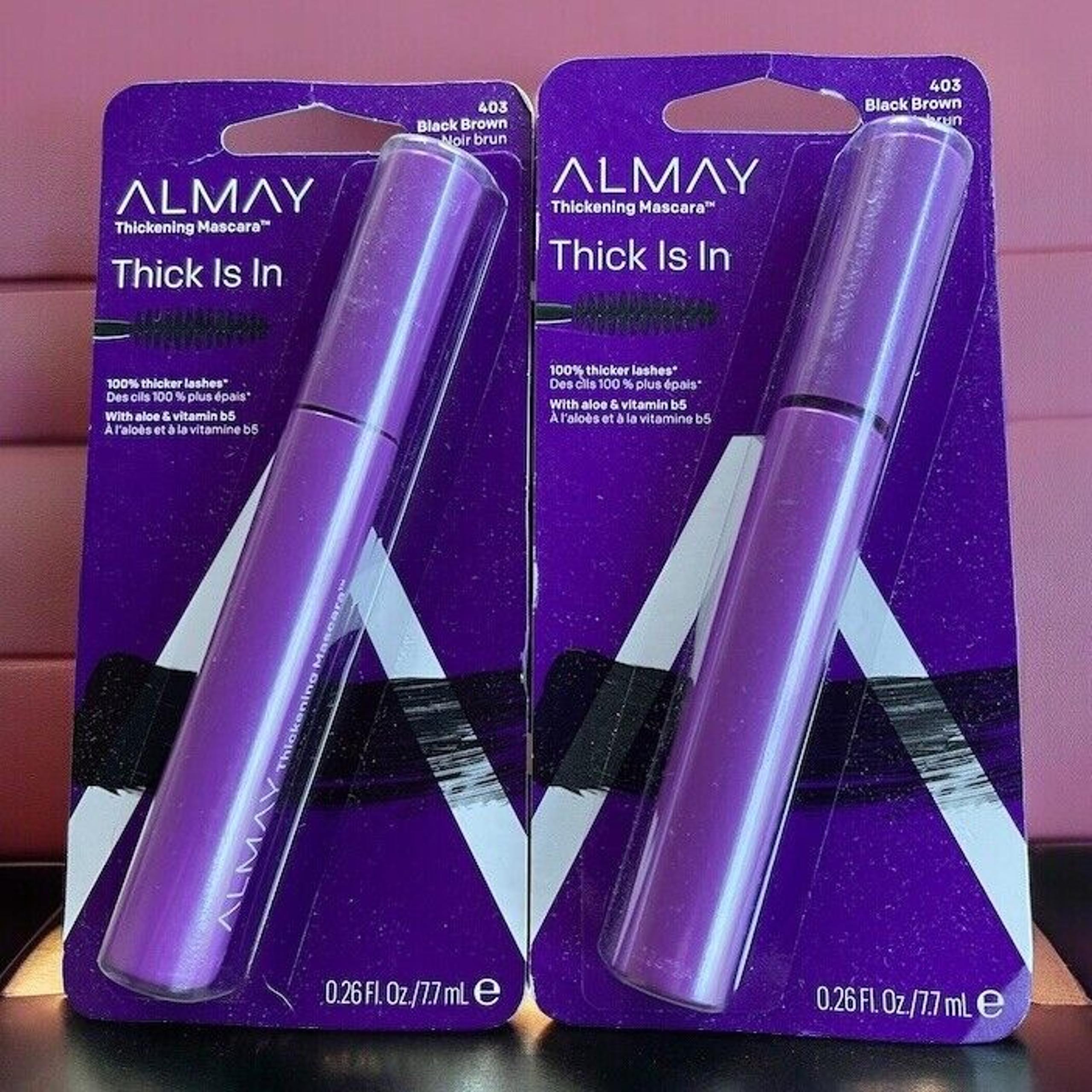 Almay Thick is I Mascara, Black Brown - 2 Pk - Sensitive Eyes l Contacts