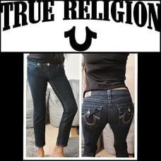 True Religion dark blue denim Capri Size 29