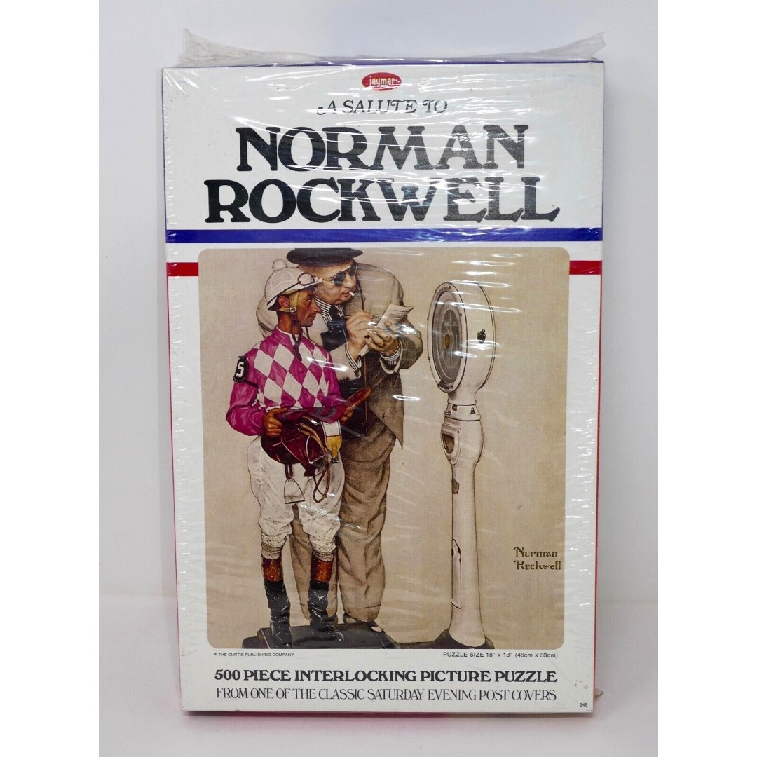 Jaymar A Salute to Norman Rockwell 500 Piece Puzzle Saturday Evening Post