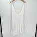 Skin Asymmetrical Sleeveless Scoop Neck Swimsuit Coverup Women 4/XL White Soft