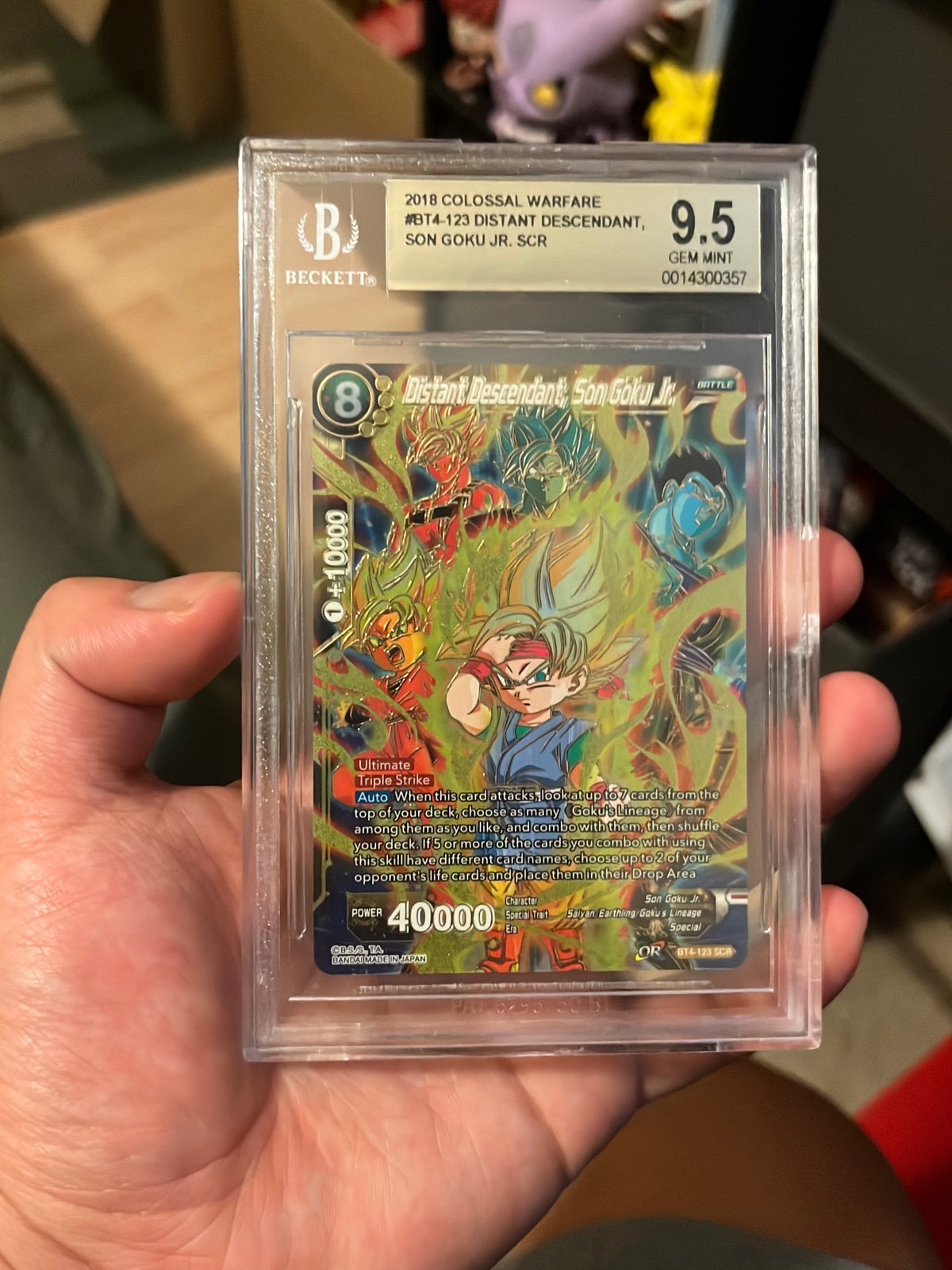 Distant Descendant, Son Goku Jr. Beckett Gem Mint 9.5