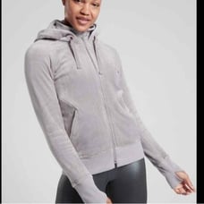 Athleta Triumph Hoodie Double Cozy Karma light Gray size XS