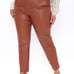 NWT Blondie Belted Faux Leather Pants - Chestnut L