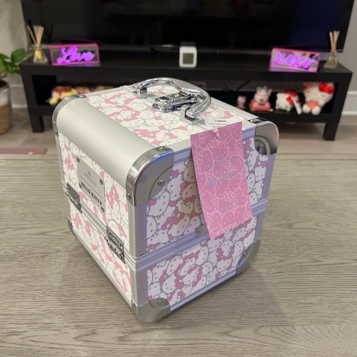 Hello Kitty Makeup Train Case Makeup Travel Case Sanrio Hello Kitty x Impression