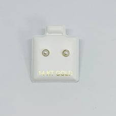 Beautiful 14k Gold Tiny Stud Earrings Fr