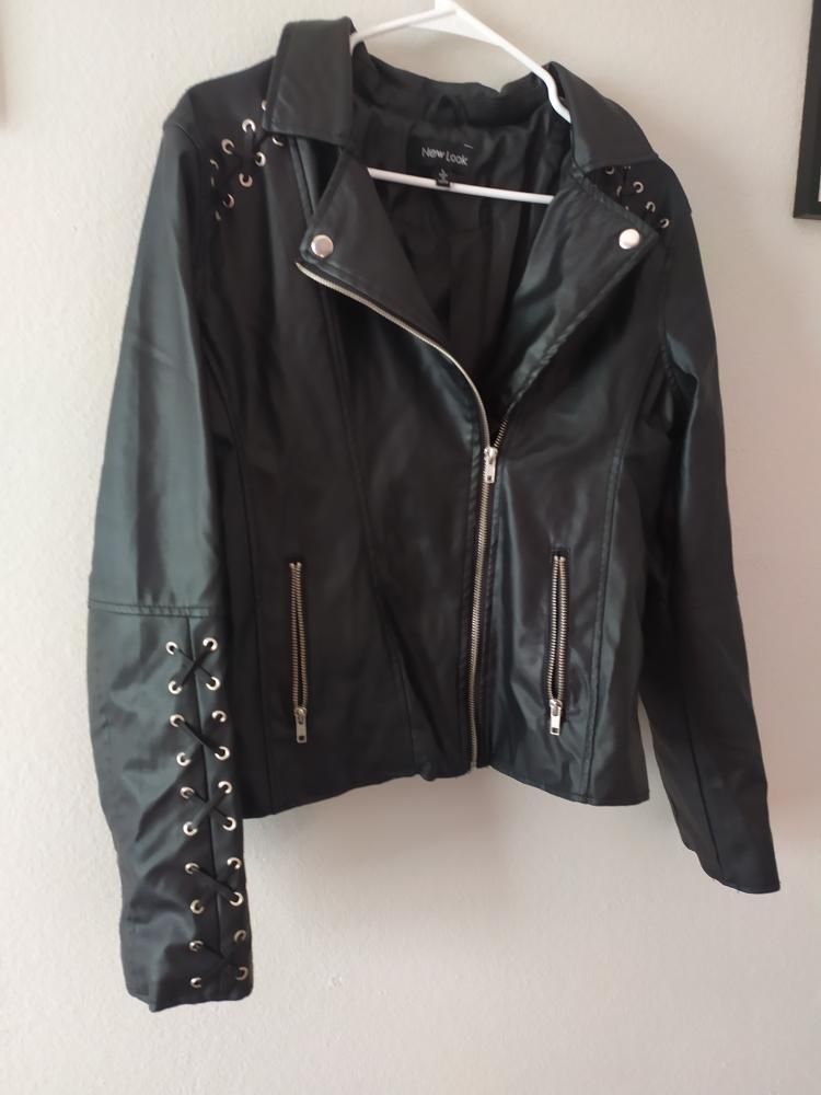 Faux Leather Jacket Rock. New look . siz