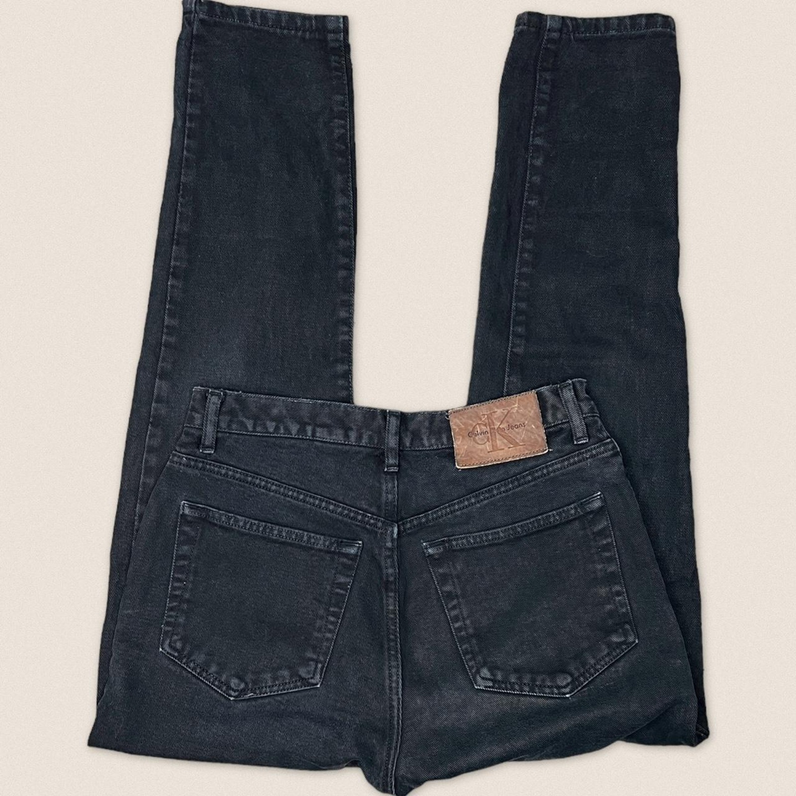 Vintage 90s Calvin Klein Black Jeans Short Petite - Size 28 x 27.5