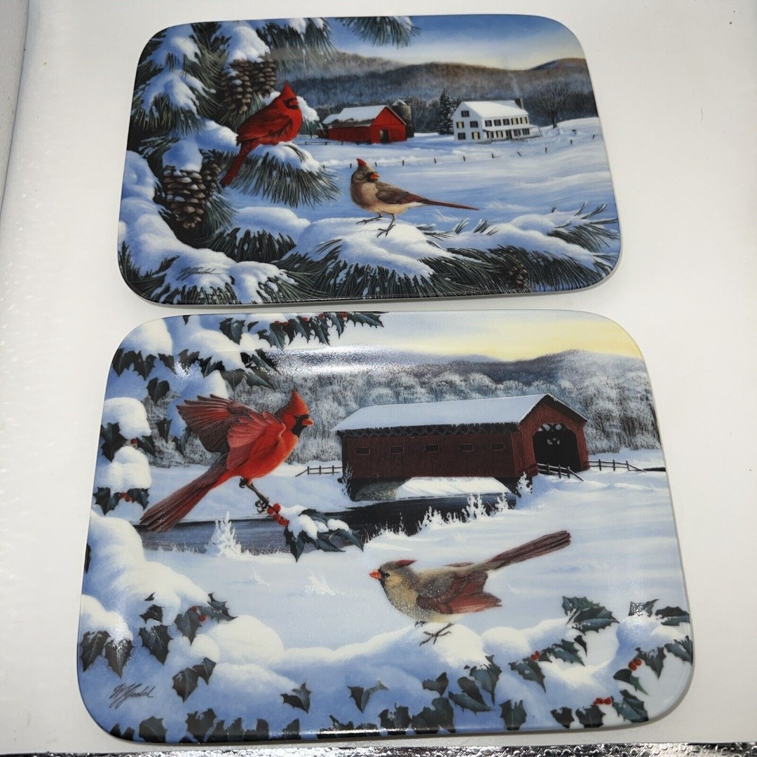 Country Wonderland Decor Plates 1st and 3rd Wilhelm Goebel Bradford Exchange