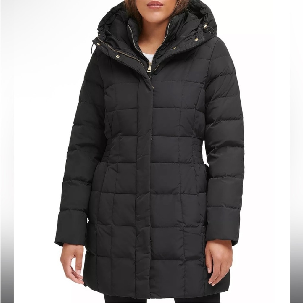 Cole Haan Signature Zip-Front Puffer Coat Size S/P