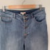 Gianni Bini High Rise Button Front Released Hem Light Wash Flare Jean Size 13