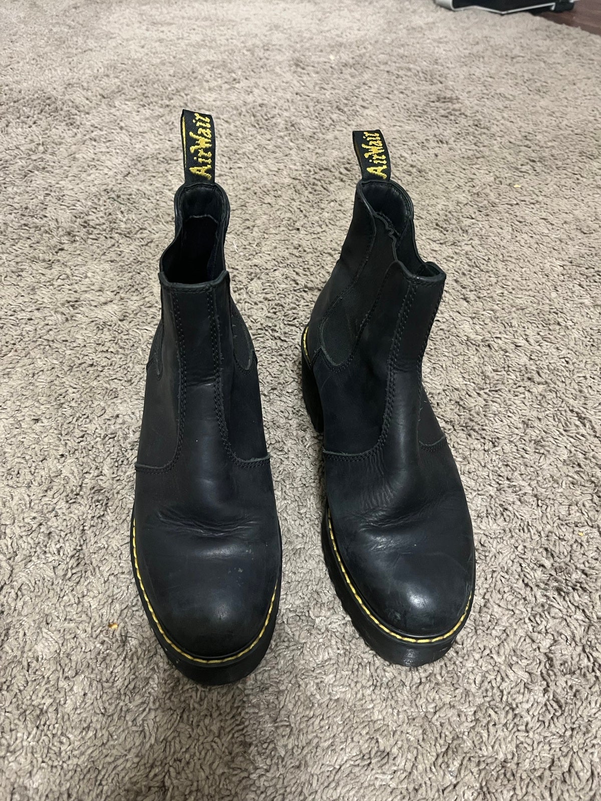 Dr. Martens Women's Rometty Quad Platform Chelsea Black Wyoming Size 9
