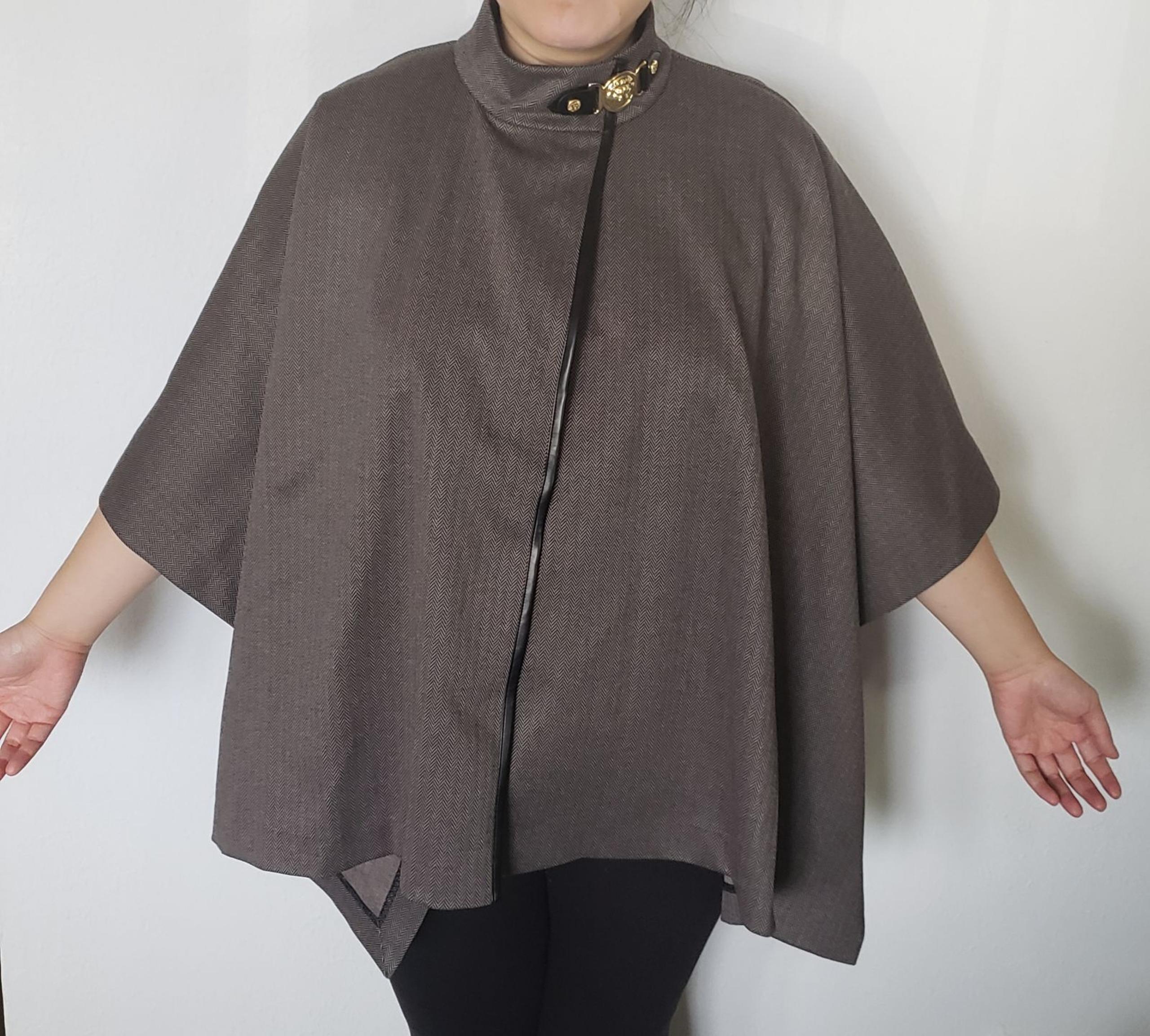 NWT Anne Klein Work Cape Poncho Coat L