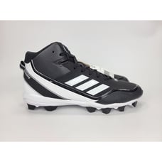 Adidas Icon 7 Mid MD Molded Baseball Cleats Mens Size 12.5 Black White S23922