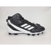 Adidas Icon 7 Mid MD Molded Baseball Cleats Mens Size 12.5 Black White S23922