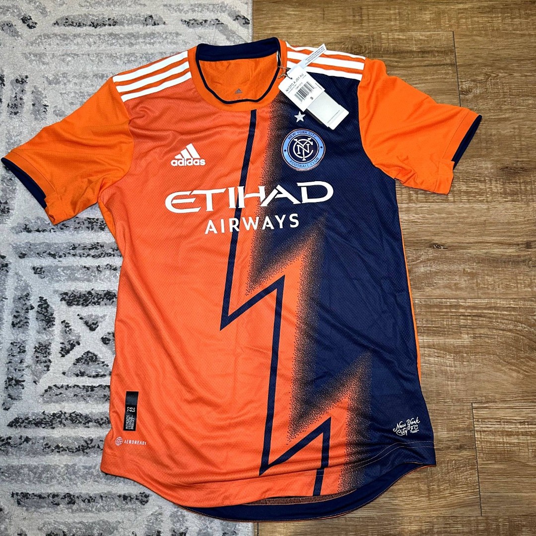 adidas New York City FC 22/23 Away Authentic Jersey H47848 Men's Size (S)