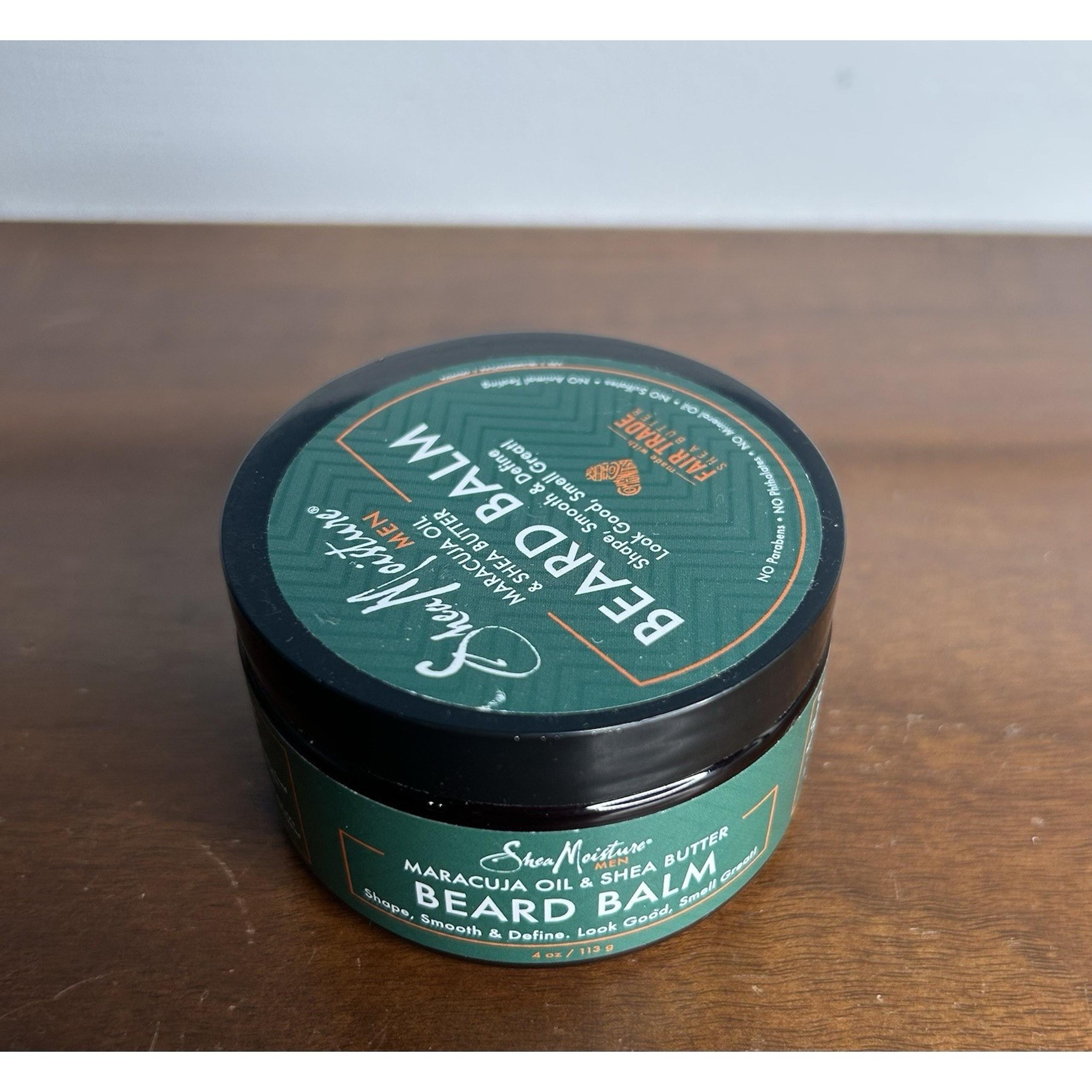 Shea Moisture Beard Balm, Maracuja Oil & Shea Butter, 4 oz Fair Trade NEW Sealed