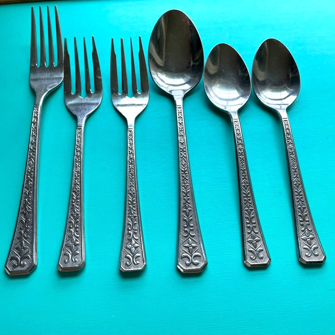 Vintage Stainless Steel Interpur FLORENZ Forks & spoons Japan flatware