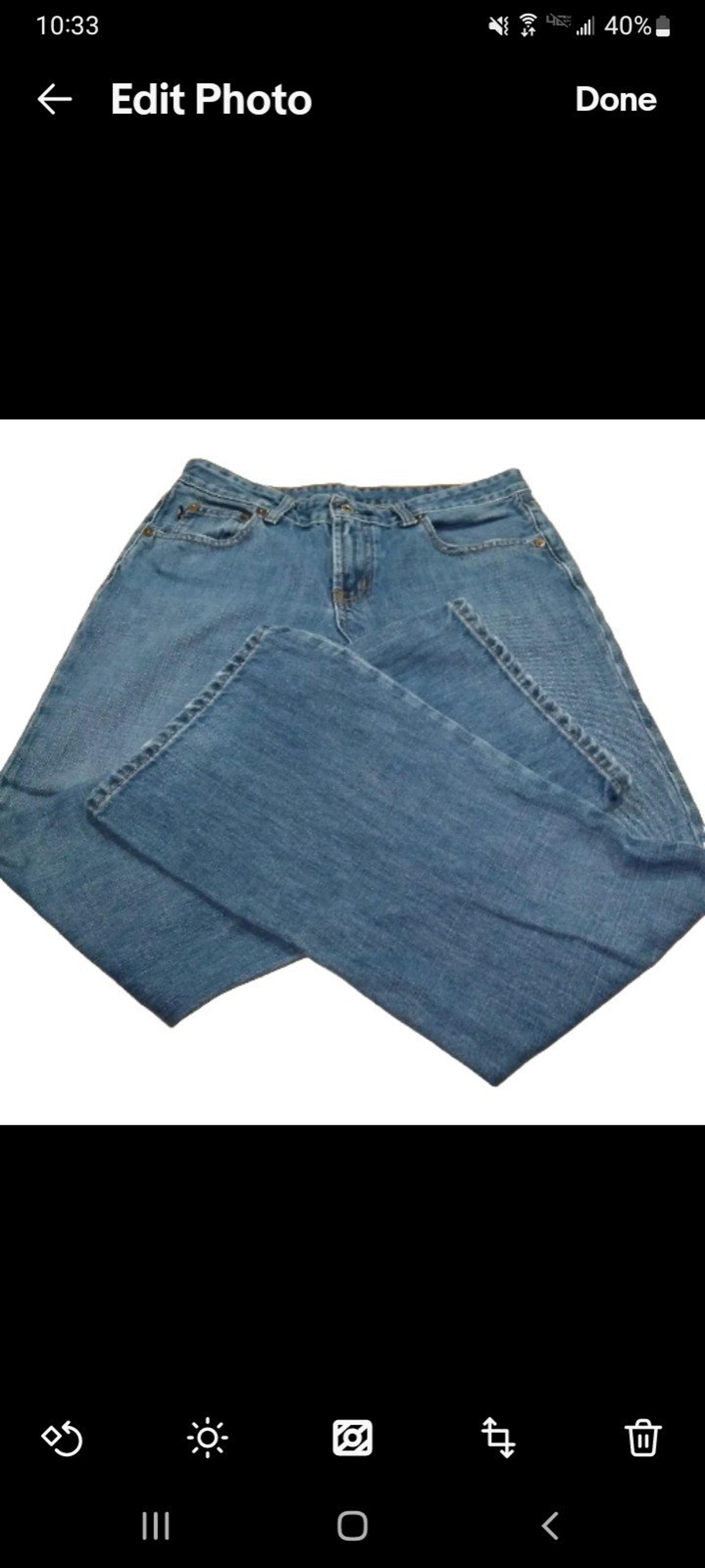 Womens Polo Ralph Lauren Low-rise Boot Cut Denim Jeans Vtg 8
