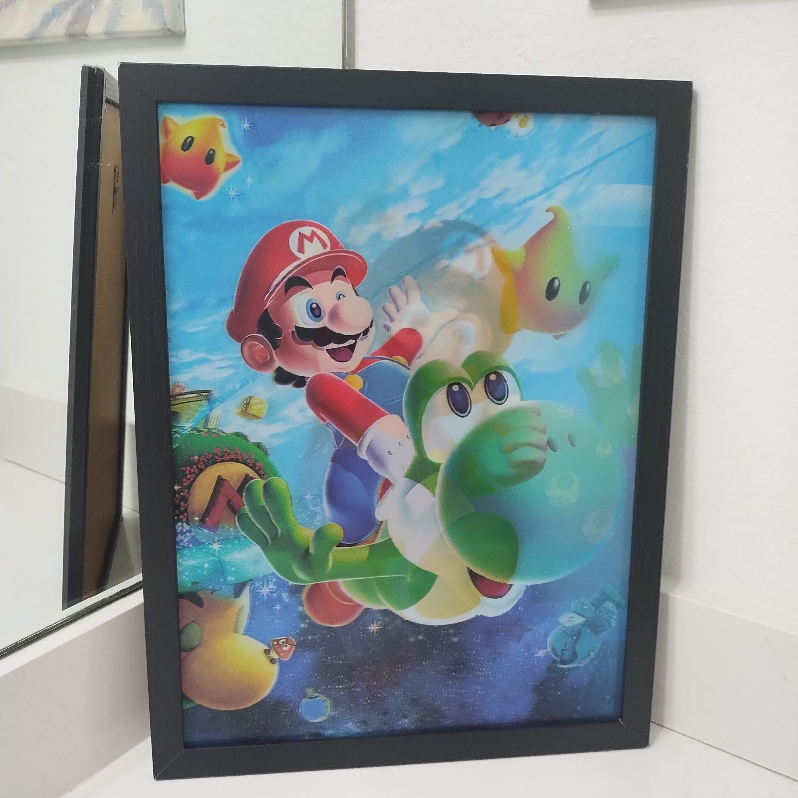 Custom Super Mario 3D Hologram Frame